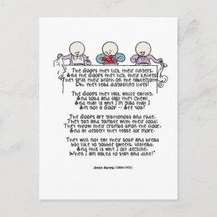 Das Goops lecken sie ihre Finger Postkarte