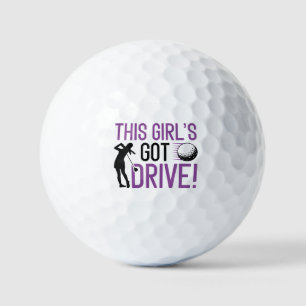 Das Got-Laufwerk dieses Mädchens Golfball