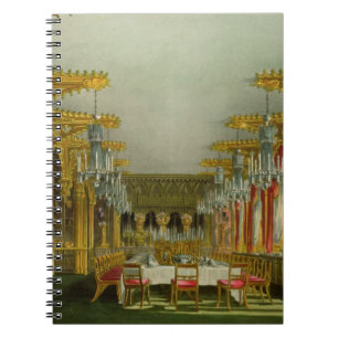 Das gotische Esszimmer an Carlton Haus von Pyne Notizblock