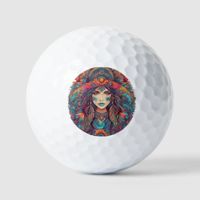 Das Göttlich Weibliche Golfball (Vorderseite)