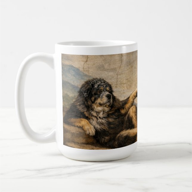 Das Göttliche berühren Kaffeetasse (Links)