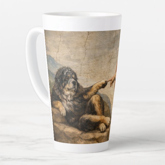 Das Göttliche berühren Milchtasse (Linke Ecke)
