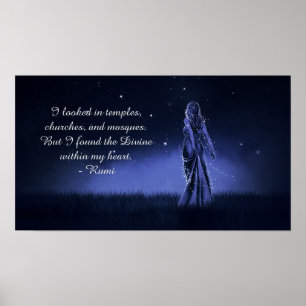 Das Göttliche in meinem geistlichen Zitat Poster