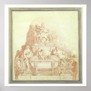 Das Grab des Papstes Urban VIII (1568-1644) von Gi Poster