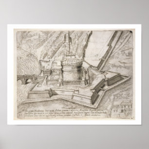 Das Grab von Hadrian, von "Cosmo Medici Duci flore Poster