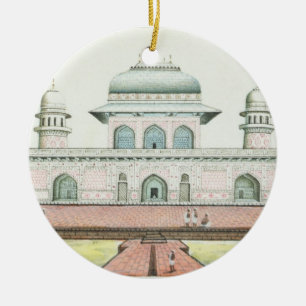 Das Grab von Itimad-Ud-Daula, nahe Agra, c.1830s Keramikornament