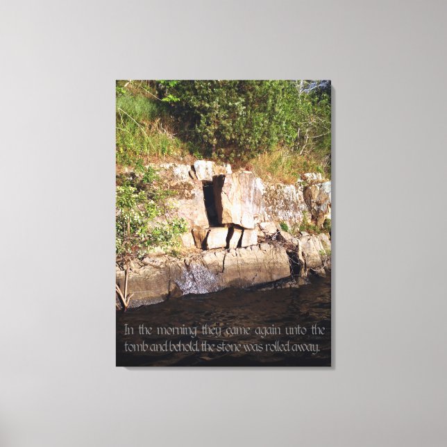 Das Grab von Jesus Canvas drucken Leinwanddruck (Vorderseite)