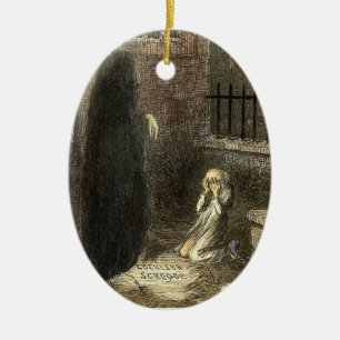 Das Grab von Scrooge. Keramik Ornament
