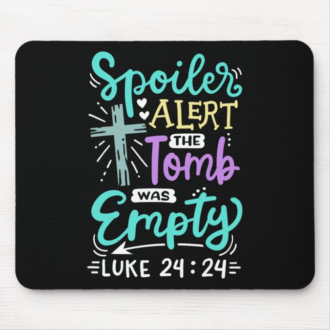 Das Grab war leer Jesus Christliches Ostern  Mousepad (Vorne)