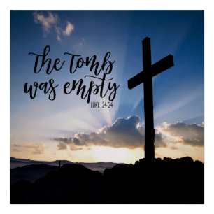 Das Grab war leeres, glänzendes Poster