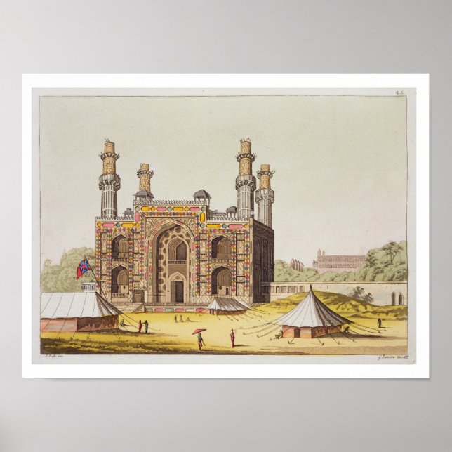Das Grabmal des MogulKaisers Akbar von 'Le Cos Poster (Vorne)