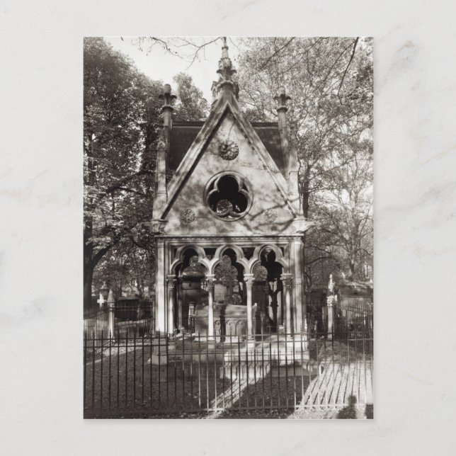 Das Grabmal von Abelard und Heloise, gebaut 1817 Postkarte (Vorderseite)