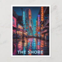Das grafische Design des Jersey Shore Boardwalk