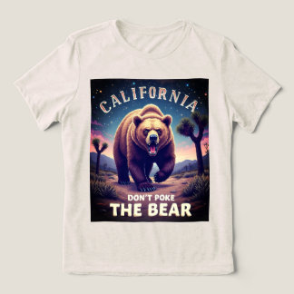 Das grafische T-Shirt der "Bären-Kalifornien-Flagg Tri-Blend Shirt