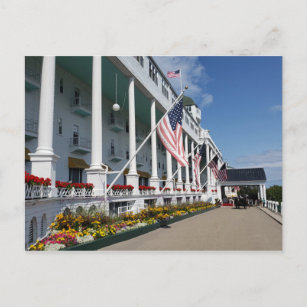 Das Grand Hotel auf der Insel Mackinac, Michigan Postkarte