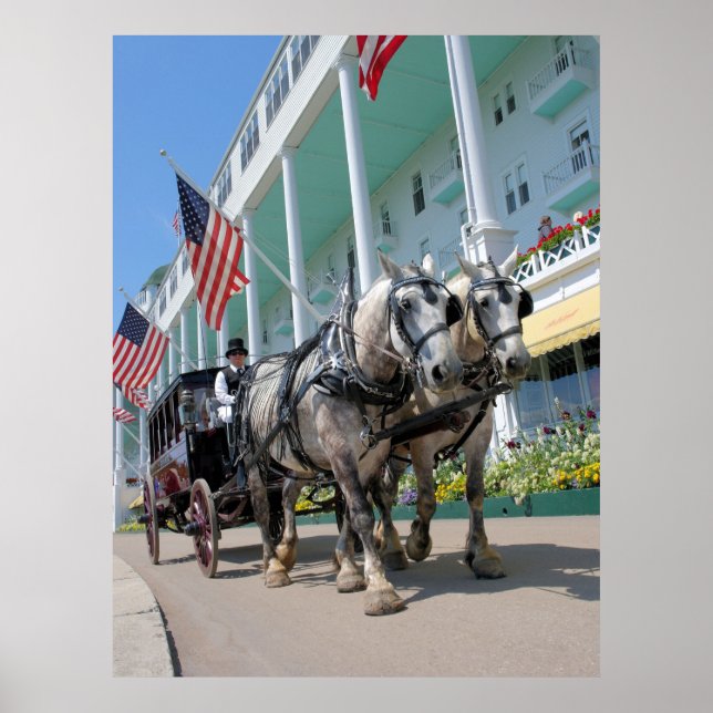 Das Grand Hotel - Mackinac Island, Michigan Poster (Vorne)
