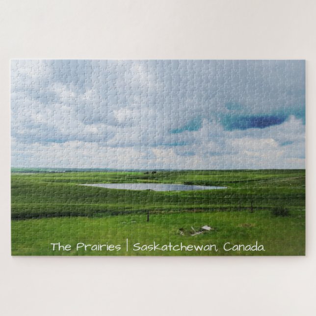 Das Grasland | Saskatchewan, Kanada Puzzle (Horizontal)
