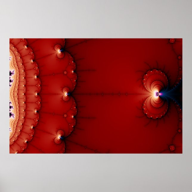 Das Gravity Wells-Fraktal Poster (Vorne)