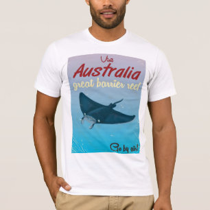 Das Great Barrier Reef, Australien-Reiseplakat T-Shirt