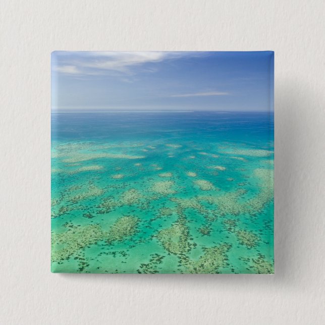 Das Great Barrier Reef, Luftbild von Green Button (Vorderseite)