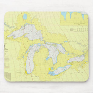 Das Great Lakes Diagramm Mousepad