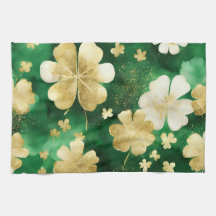 Das Green und Gold St Patrick's Day Kleeblatt