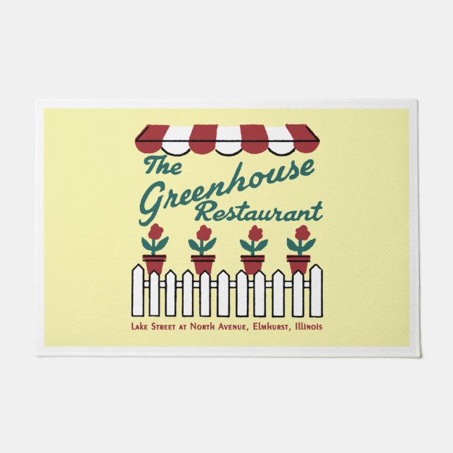 Das Greenhouse Restaurant Elmhurst, Illinois Fußmatte (Vorderseite)
