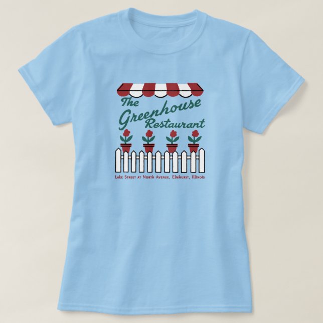 Das Greenhouse Restaurant Elmhurst, Illinois T-Shirt (Design vorne)