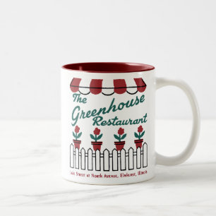 Das Greenhouse Restaurant Elmhurst, Illinois Zweifarbige Tasse