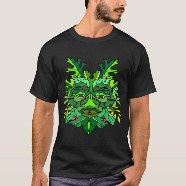 Das Greenman (dunkel) T-Shirt (Vorderseite)