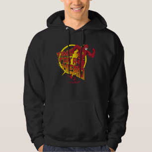 Das grelle   "Zeit für einen Held" Grafik Hoodie