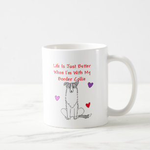Das Grenzcollie-Leben ist- gerade bessere Tasse