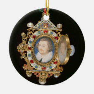 Das Gresley Juwel, mit Miniaturporträts von Sir Keramikornament