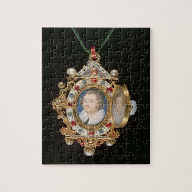 Das Gresley Juwel, mit Miniaturporträts von Sir Puzzle (Vertikal)