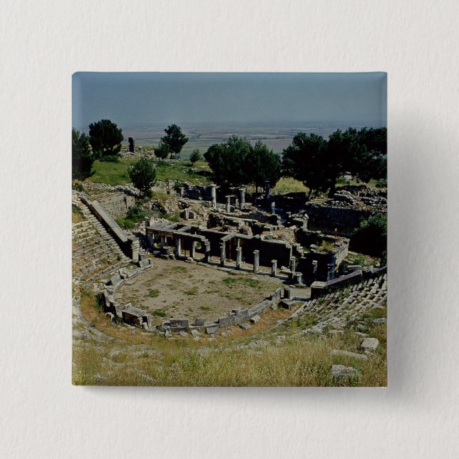 Das griechische Theater Button (Vorderseite)