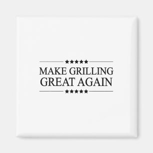 Das Grillen wieder zu einem lustigen Geschenk für  Magnet
