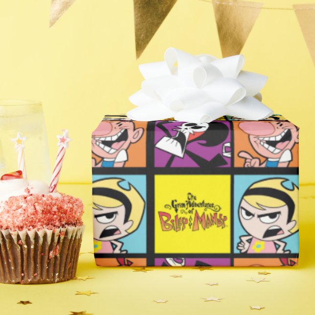 Das grimmige Abenteuer der Billy & Mandy Art Geschenkpapier (Geburtstagsparty)