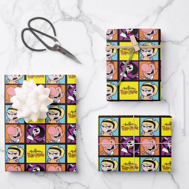 Das grimmige Abenteuer der Billy & Mandy Art Geschenkpapier Set (Vorderseite)