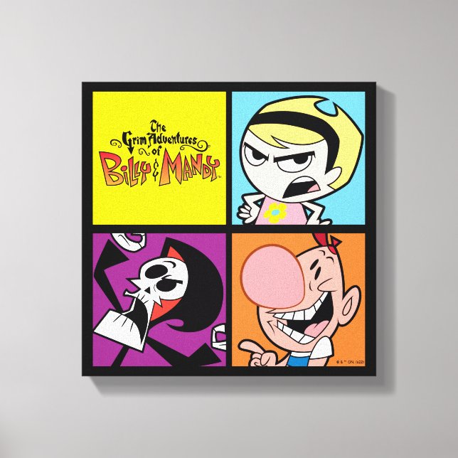 Das grimmige Abenteuer der Billy & Mandy Art Leinwanddruck (Vorderseite)
