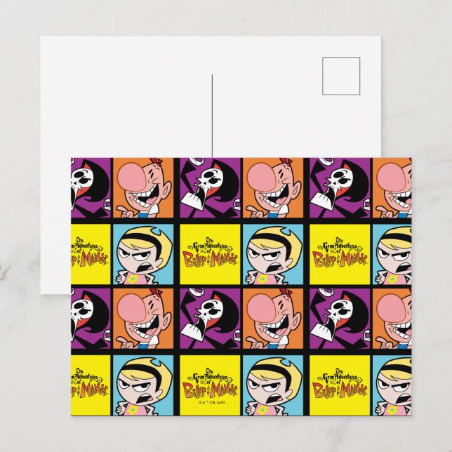 Das grimmige Abenteuer der Billy & Mandy Art Postkarte (Vorne/Hinten)