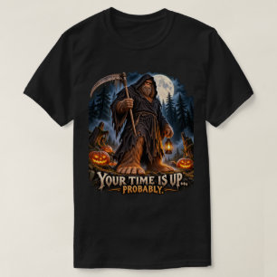 Das Grimmige Kriecher Bigfoot Sensenmann Halloween T-Shirt