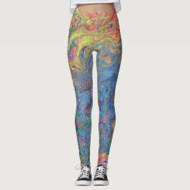 Das Grinch malt Weihnachten Leggings