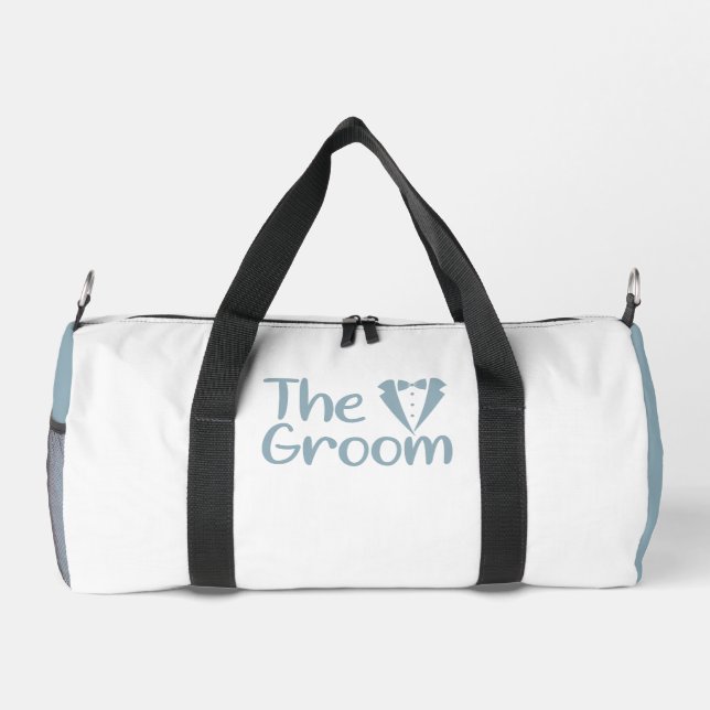Das GROOM Light Blue White Duffle Bag (Rückseite)