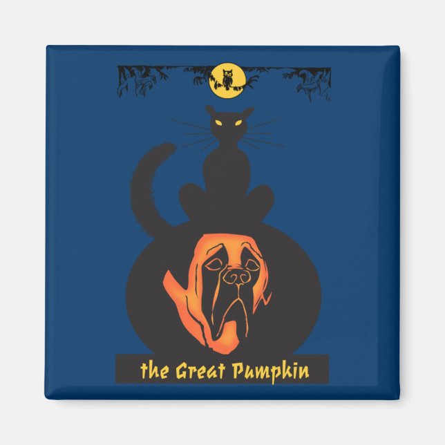 Das großartige Pumpkin-Magnet der Mastiff Magnet (Vorne)