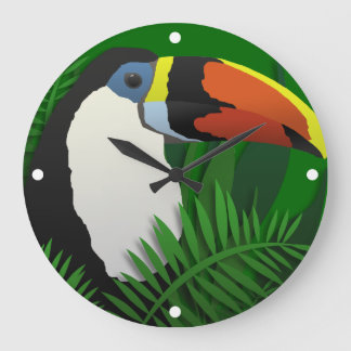 Das großartige Toucan Große Wanduhr