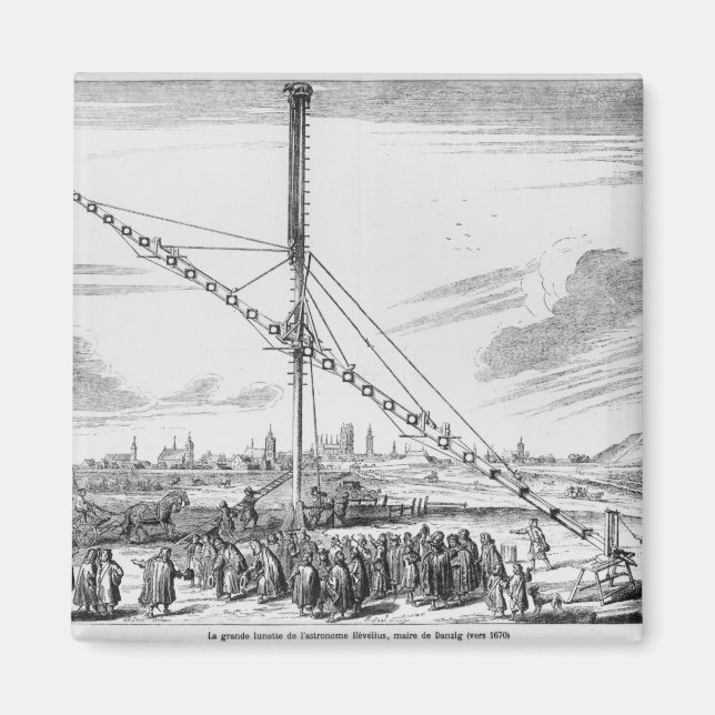 Das große astronomische Teleskop Magnet (Vorne)