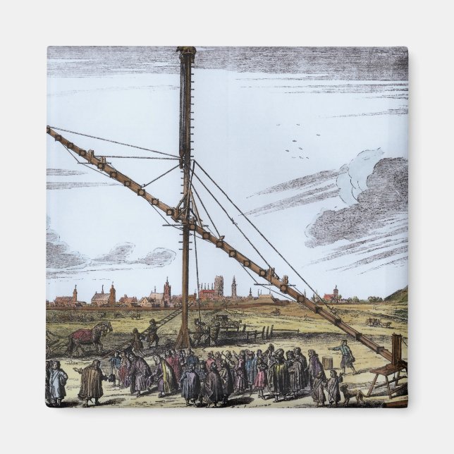 Das große astronomische Teleskop Magnet (Vorne)