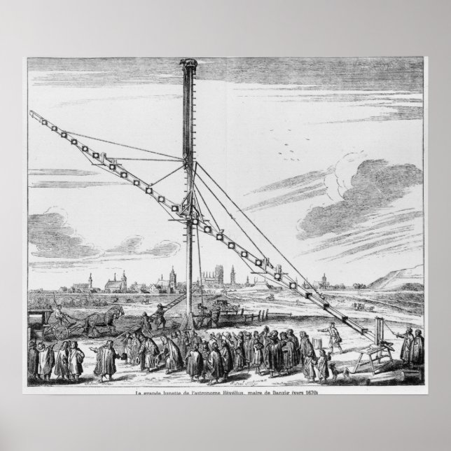 Das große astronomische Teleskop Poster (Vorne)