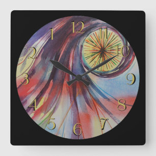 Das große Auge dreht die rückwärts Uhr zurück