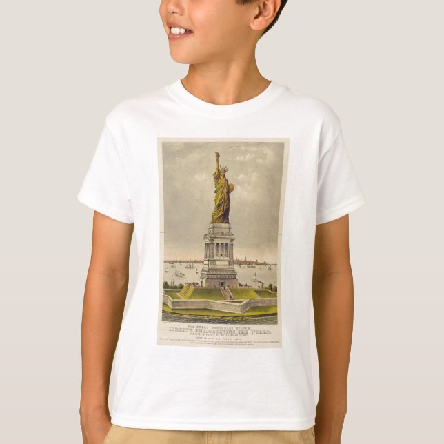 Das große Bartholdi Freiheitsstatue T-Shirt (Vorderseite)